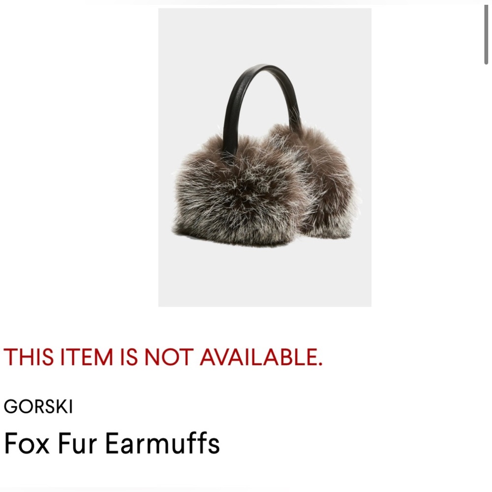 Gorski Montreal Fox Earmuffs
